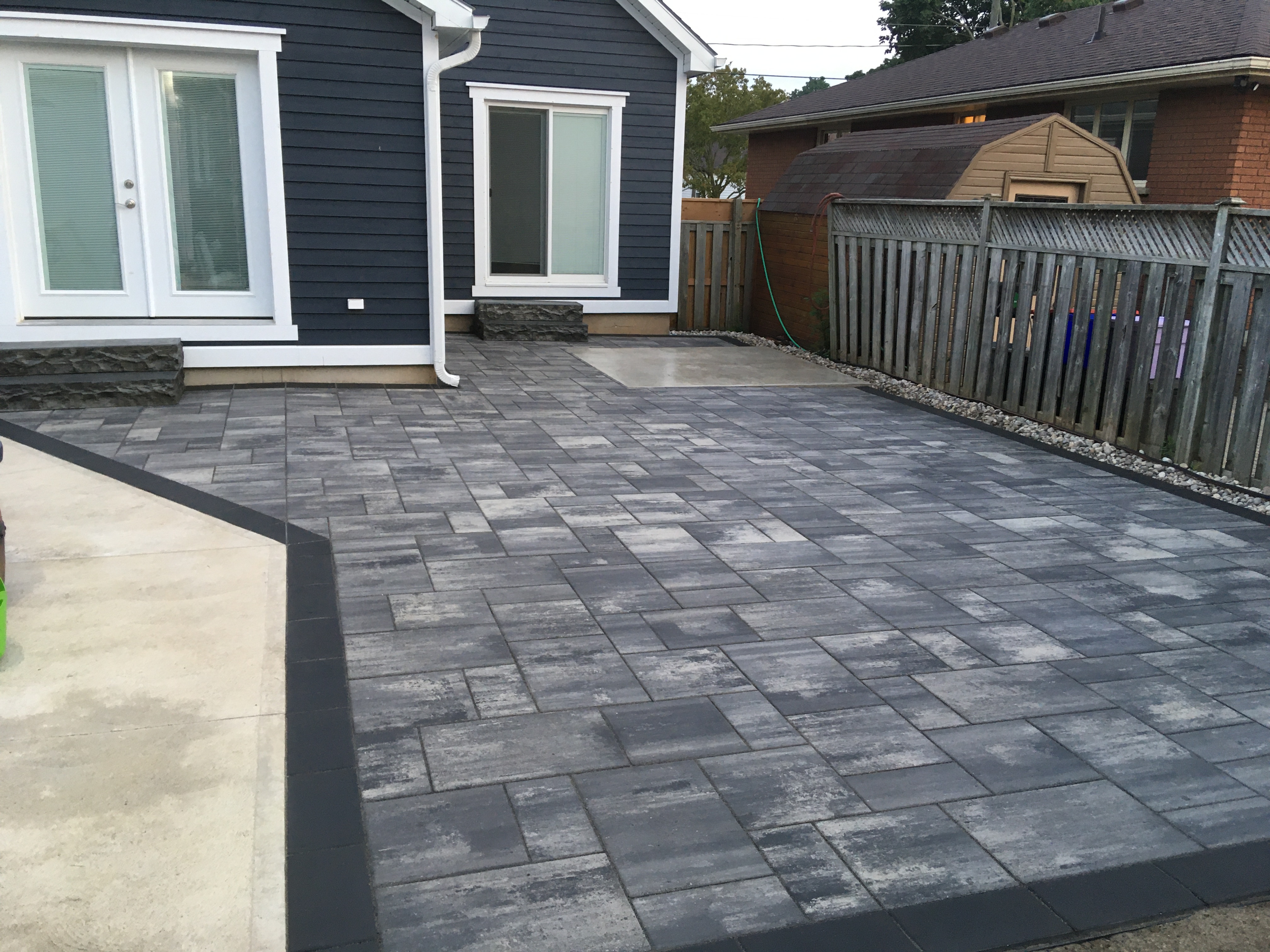 Redone Back Patio Foundation